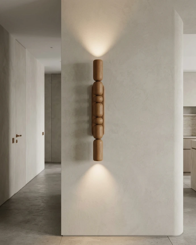 Murali Wall Lamp by Advit Design Lab | Wooden Bespoke Lightings