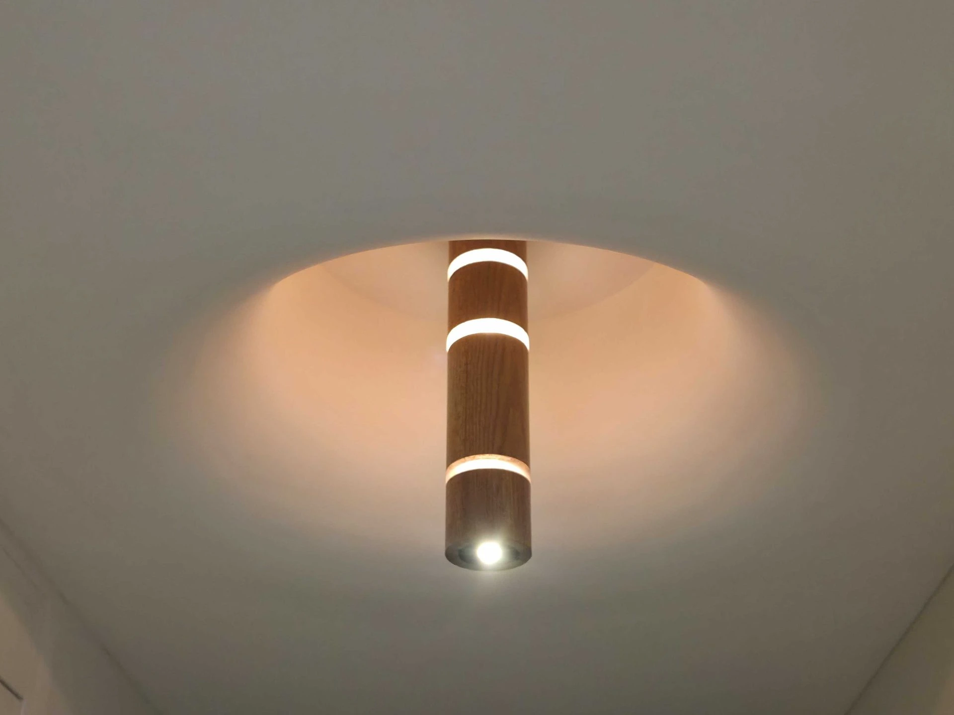 Wooden Light - triveni- at ceiling - by advit design lab